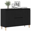 vidaXL Credenza con cassetto Nero 102 x 35 x 60 cm Legno multistrato