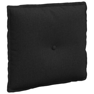 vidaXL Cuscino per Schiena Nero 50 x 19 x 45 cm Tessuto