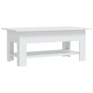 vidaXL Tavolino da Salotto Bianco 102x55x42 cm in Truciolato