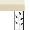 vidaXL Gazebo a Parete 6x3x2,5 m Crema