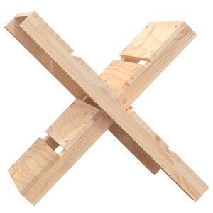 vidaXL Portaceppi 47x39,5x48 cm in Legno Massello di Pino