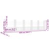 vidaXL Cesto Gabbione a U con 6 Pali in Ferro 620x20x150 cm