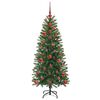 vidaXL Albero di Natale artificiale con 150 LED Verde 120 cm PE e PVC