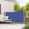vidaXL Tenda da Sole Laterale Retrattile 140 x 300 cm Blu