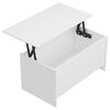 vidaXL Tavolino da Salotto Bianco 102x55,5x52,5 cm Legno Multistrato