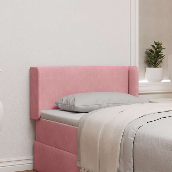 vidaXL Orecchia della Testata Rosa 40,5 x 40,5 x 4 cm Velluto