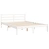 vidaXL Letto senza Materasso Bianco 140x190 cm Legno Massello di Pino