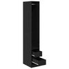 vidaXL Guardaroba Rovere Nero 50 x 30 x 200 cm Legno multistrato