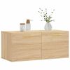 vidaXL Mobile a Parete Rovere Sonoma 80x36,5x35 cm Legno Multistrato