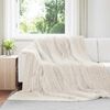 vidaXL Coperta Crema 240 x 220 cm Panno