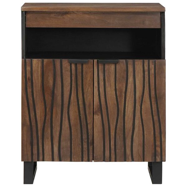 vidaXL Credenza Marrone 60 x 33 x 75 cm legno massello di mango