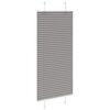 vidaXL Tenda Plissettata Antracite 65x150 cm Larghezza Tessuto 64,4 cm