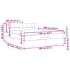 vidaXL Struttura Letto Pouf con Materasso 160x200 cm in Velluto