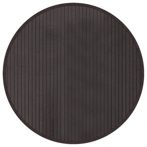 vidaXL Tappeto Rotondo Marrone Scuro 60 cm in Bamb&ugrave;
