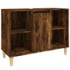 vidaXL Mobile Lavabo Rovere Fumo 80x33x60 cm in Legno Multistrato