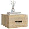 vidaXL Comodino a Muro Rovere Sonoma 35x35x20 cm