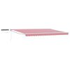 vidaXL Tettuccio Elettrico Retrattile Rosso e Bianco 5 x 3 m