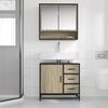 vidaXL Mobile Lavabo da Bagno Rovere Sonoma 65x33x60 cm in Truciolato