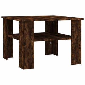 vidaXL Tavolino da Salotto Rovere Fumo 60x60x42 cm Legno Multistrato