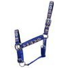 vidaXL Collare da Testa per Cavallo 2 pz in Nylon Taglia Cob Blu
