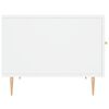 vidaXL Tavolino da Salotto Bianco 50x50x40 cm in Legno Multistrato