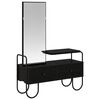 vidaXL Tavolo da Trucco con cassetto Rovere Nero Legno ingegnerizzato