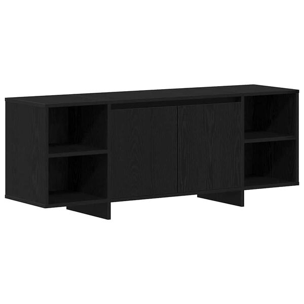 vidaXL Mobile TV Rovere Nero 120 x 30 x 40,5 cm Legno multistrato