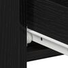 vidaXL Armadio da Notte con cassetto Rovere Nero 40 x 35 x 62,5 cm