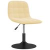 vidaXL Sedie da Pranzo Girevoli 2 pz Crema in Velluto