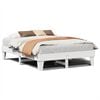 vidaXL Letto senza Materasso Bianco 160x200 cm Legno Massello di Pino