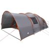vidaXL Tenda Tunnel per 8 Persone 8 persona Grigio e arancione