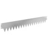 vidaXL Bordura per Prato 30 pcs 103 x 15 cm metallo Argento