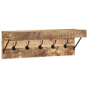 vidaXL Appendiabiti Marrone 73 x 19 x 23 cm Legno massello di mango