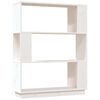 vidaXL Libreria/Divisorio Bianco 80x25x101 cm Legno Massello di Pino
