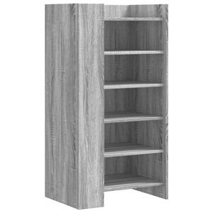 vidaXL Scarpiera Grigio Sonoma 52x37,5x100 cm in Legno Multistrato