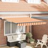 vidaXL Tenda da Sole Giallo e Arancione 350 x 250 x 165 cm Poliestere