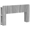 vidaXL Testata del letto Grigio Sonoma Legno ingegnerizzato