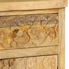 vidaXL Comodino in Legno Massello di Mango 40x30x50 cm