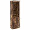vidaXL Credenza Rovere Fumo 50x35x180 cm in Legno Multistrato