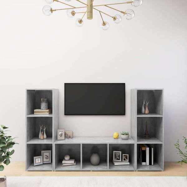 vidaXL | Mobile TV | 3 pcs 37 x 35 x 107.5 cm