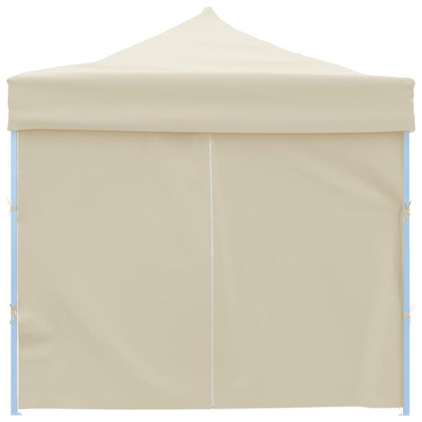 vidaXL Tenda Pieghevole Pop-Up con 8 Pareti Laterali 870x291x315 cm Crema