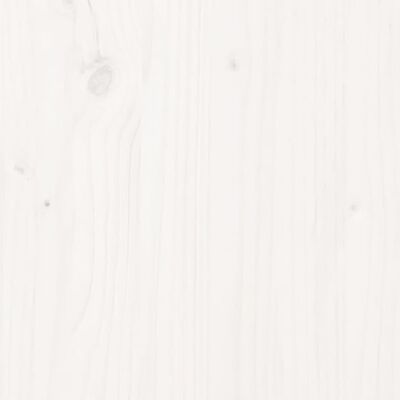 vidaXL Testiera per Letto Bianca 155,5x4x100 cm Legno Massello di Pino