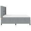 vidaXL Letto a molle con materasso Grigio chiaro 180 x 200 cm Tessuto