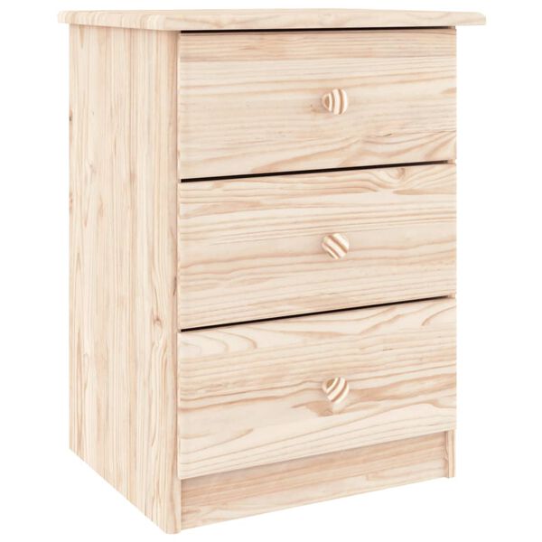 vidaXL Comodino ALTA 41x35x55,5 cm in Legno Massello di Pino