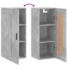 vidaXL Mobile a Parete Grigio Cemento 34,5x34x90 cm Legno Multistrato
