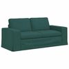 vidaXL Set di divani 2 pcs Verde Scuro 182 x 80 x 82 cm Tessuto