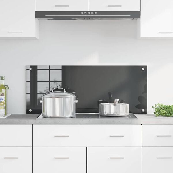 vidaXL Rivestimento da Cucina Grigio scuro 100 x 40 x 0,6 cm