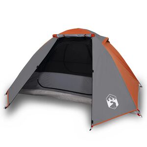 vidaXL Tenda da Campeggio a Cupola 2 Persone Arancione Impermeabile