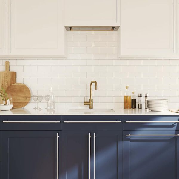 vidaXL Maniglie per Mobili 5pz Argento 480mm in Acciaio Inox