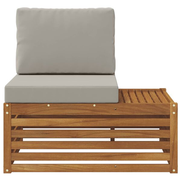 vidaXL Divano Esterno Finale con cuscino Naturale 91 x 63 x 73 cm